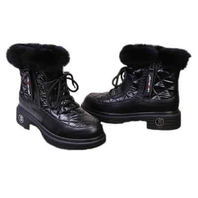 China 2022 new design waterproof hot sale waterproof ladies fashion shoes winter warm boots for women boots for winter lady shoes for winter for sale