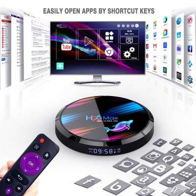 China 2021 OEM New Product Set Top Box Smart Android 9.0 Max h96 x3 Amlogic s905x3 Max Video Game TV Box for sale