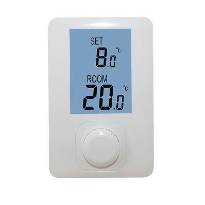 China Modern Vertical Non-Programming Room Mounted Thermostat For Electric Heating for sale