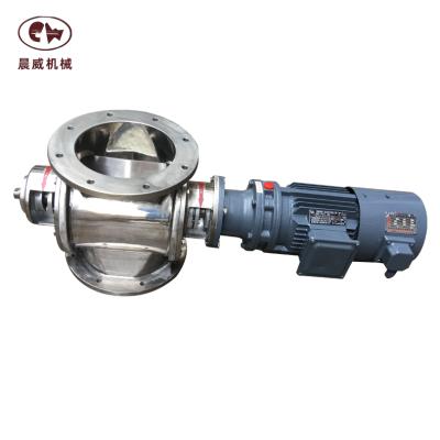 China General industrial v-shaped anti-stick impeller rotary valve direct drive stainless steel rotary valve soybean flour discharge for sale