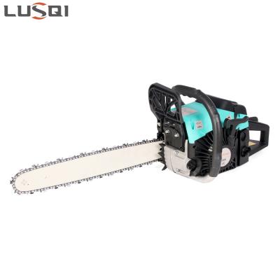 China 58cc 2.5kw Air Cooling 2 Stroke Machine Price Professional 2-Stroke LSQ5800A Pump-film Type Chainsaw for sale