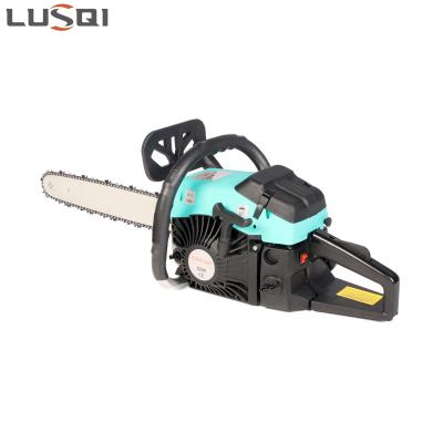 China Hot Sales LSQ5800A 2 Battery Chainsaw Machinery 2.5kw Stroke 3000-3200 Air Cooling 2.5kw Pump-film Type 2-Stroke Chainsaw for sale