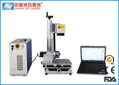 Cina Macchina della marcatura del laser della fibra della tazza della metropolitana e dell'acciaio del metallo con il dispositivo rotatorio di 80mm in vendita