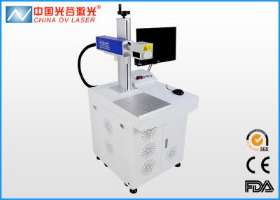 Cina mini indicatore del laser della fibra della Tabella di 20watts 30watts con lo scrittorio per la stampa del logos sul metallo in vendita