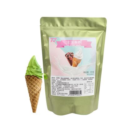 China Soft Ice Cream Made Private Label Wholesale Soft Serve Ice Cream Mix Powder Matcha / Green Tea Flavor Instant Powder for sale