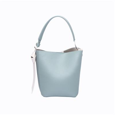 China Other 2022 Ladies Bags New Blue Color Fresh Simple Bucket Bag Handbags for sale