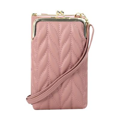 China 2022 New Fashion Mobile Phone Bag Korean Style Women's Wallet Single Shoulder Vertical One Mini Bag for sale