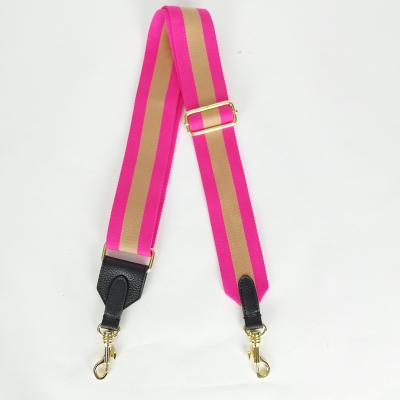 China Factory Fashion New Customized Design Cotton Color Pink Color Shoulder Strap Adjustable Bag Accessories Bag Accessories for sale