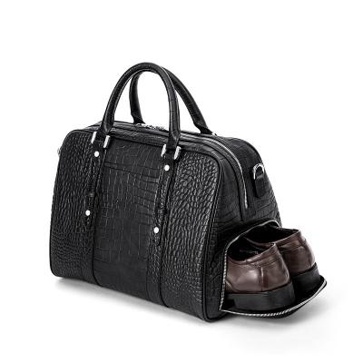 China 2021 High Quality Premium Crocodile Printing Bag Gionar Type Men's Office Bag Travel Handbag For Men for sale