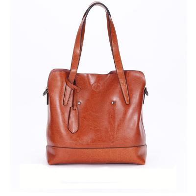 China ENGLAND STYLE 2021 PU Leather Tote Bag With Adjustable Shoulder Strap for sale