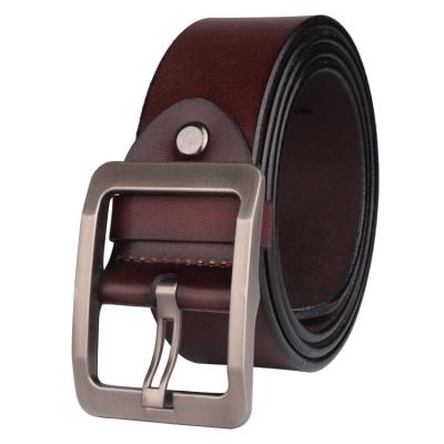 China 2020 Fashion Ready To Ship Men's Classic Jean Belt Genuine Leather Belt for sale