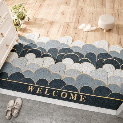 China Washable Custom Washable Custom Indoor Outdoor Carpet Floor Mat Door Entrance Door Entrance Household Mat Welcome Mat for sale