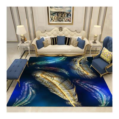 China Modern factory price living room 3d printed washable rugs and blankets for living room and home for sale