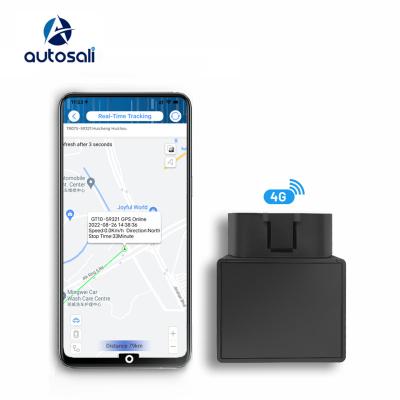 China Anti-dismantle Autodirty Alarm No Wires Easy To Install Plug & Play Free Management Anti-theft Navigation Vehicle Car Locator App Obd 4G Gps Tracker for sale