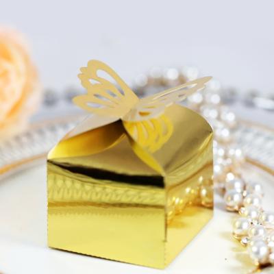 China Handmade Candy Box 3D Sugar Packaging Box Chocolate Gift Butterfly Hollow Paper Not Accept Cardboard Handmade Poly Bag 6x6cm Food for sale