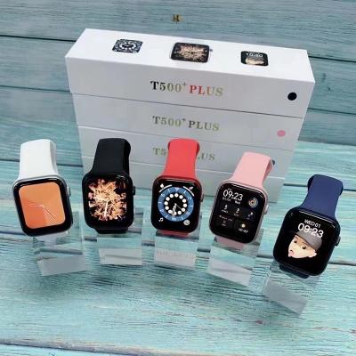 China Auto Focus T500+ PLUS Waterproof Smart Watch BT Call Fitness Tracker IOS Android Heart Rate Blood Pressure Smart Watch for sale