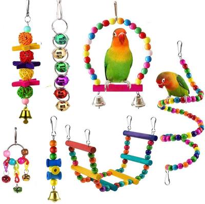 China Factory Direct Sales Parrot Toy Rope Parrot Toy Pet Viable Bird Training Accessories Bird Toy for sale