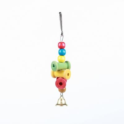 China Viable Bird Parrot Toys for Birds Parrot Toys Chewing Toy Colorful Chewing Hanging Hammock Bird Swing Bell Organic Pet Set of Parts for sale