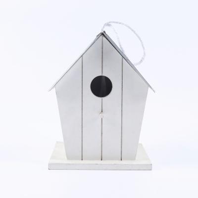 China Breathable White Custom Handmade Bird House Wooden Bird Cage for sale