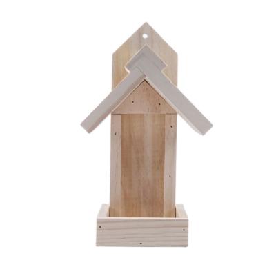 China Viable Factory Mini Solid Screech Nest Box Handmade Outdoor Decorative Pigeons Bird Large Houses Wooden Decor for sale