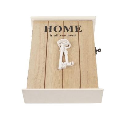 China New Wall Mounted Wooden Key Box America Key Rack Storage Box for sale