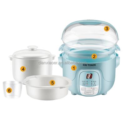 China Easy Electric Ceramic Water Simmer Slow Cooker For Bird's Nest for sale