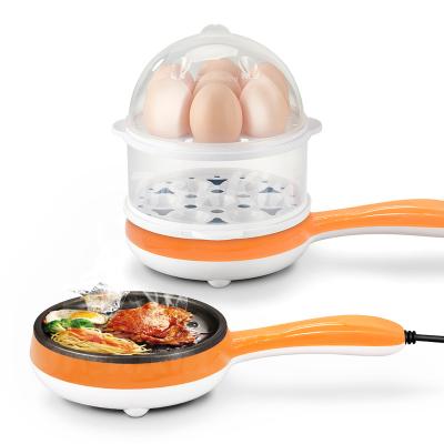 China Household Egg Frying Pan Non Stick Multi Egg Frying Pan Electric Frying Breakfast Machine with Handle Safe Cooking Pan Set for sale