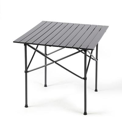 China Outdoor High Quality Portable Aluminum Camping Picnic Beach Folding Rolled Table For Outdoor Camping for sale