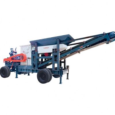 China Building material stores crusher 200 tons per hour stone station mobile portable crusher mobile crushing station for sale