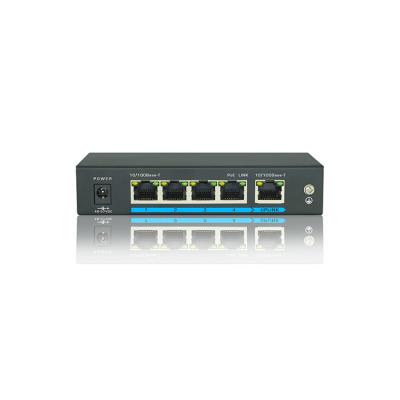 China Port POE Network Switches 100Mbit Unmanaged POE Switch 5 Port For CCTV Camera for sale