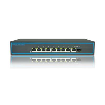 China POE OEM Passive 10 Port Network sPowered Ethernet Gigabit POE Fiber Optic Switch for sale