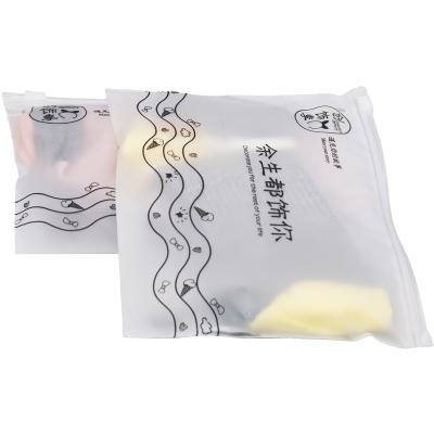 China Safety Customization Individual Character EVA Frosted Zipper Bag Underwear Non - Toxic Harmless for sale