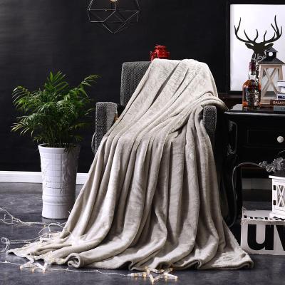 China PORTABLE Wholesale Super Soft Flannel Blanket For Home Winter Warm Coral Fleece Blankets for sale