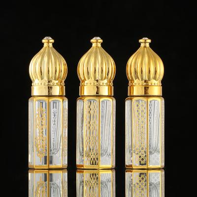 China New Personal Design 3ml 6ml Unique Decorative Attar Crystal Perfume Bottles Arabic Care CJ- Essential Oil Bottles for sale