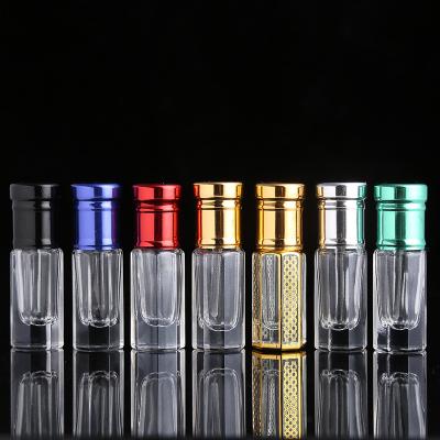 China Personal Care CJ- 2021Hot New Arrivals 3ml 6ml 12ml Empty Sale Octagon Mold Oud Glass Oil Bottles With Different Cap for sale