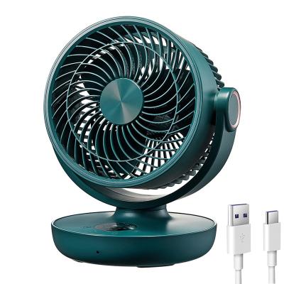 China High Speed Table Air Fans Portable USB Chargeable Desk Fan Rechargeable en venta