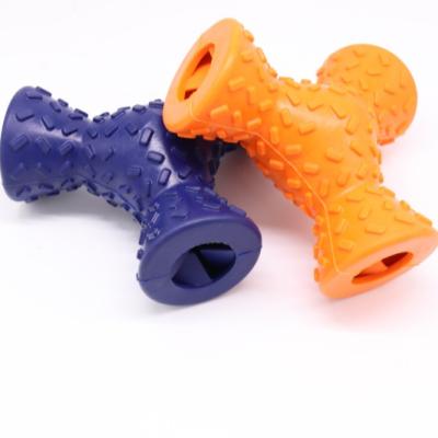 China Factory Direct Viable Pet Toy Three Rubber Snack Dispenser Chewing Food Puppy Toy for sale