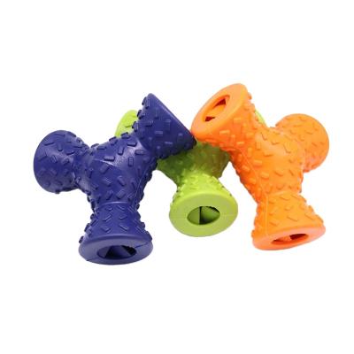 China Factory Pet Viable Running Toy Three Rubber Snack Dispenser Chewing Food Puppy Toy Shenzhen Dogs Snake Skin Bag + Carton Support for sale