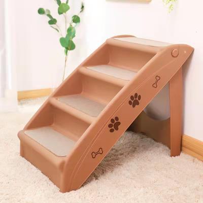 China Waterproof Pet Ladder Cat Dog Stair Ramp Climb Stairs Dog Ladder For Pets Climb for sale