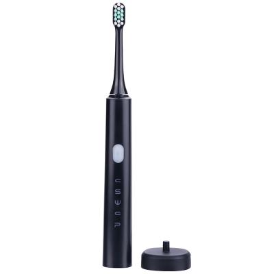 China Factory Shenzhen OEM ODM Travel Black Rechargeable Automatic Adult One Slim Private Label Sonic Ultrasonic Electric Toothbrush 800mAh for sale