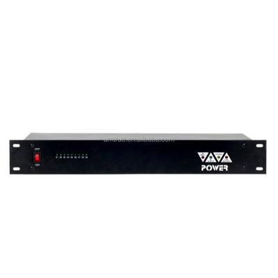 China PTC 8CH PTC 12v Fuse Cctv Rack Mount Power Supply Rack Mount Individual Change Power Supply for sale