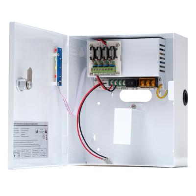 China fire alarm systems power box, 12v 5a cctv power rack with 7ah battery ZTP1205B-04F for sale