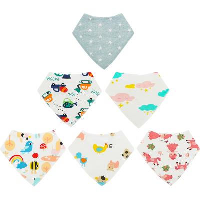 China Washable 100% Cotton Baby Bibs Wholesale Customized Baby Bibs Bandana Cotton Baby Bibs for sale