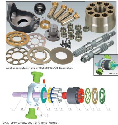 China Caterpillar excavator hydraulic main pump parts for CAT MS180(SPV10/10) for sale