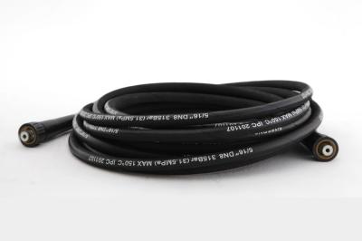 China DN10 Custom Hydraulic Hose SAE 100 R1 AT BSP Female 90 Degree for sale