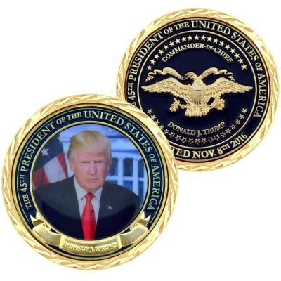 China Wholesale Custom Metal Donald Trump Challenge Coin from Europe for sale