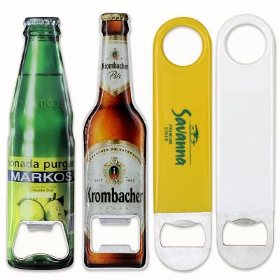 China Sublimation Souvenir Bar Bulk Blank Metal Stainless Steel Card Viable Cheap Beer Customized Bottle Opener for sale