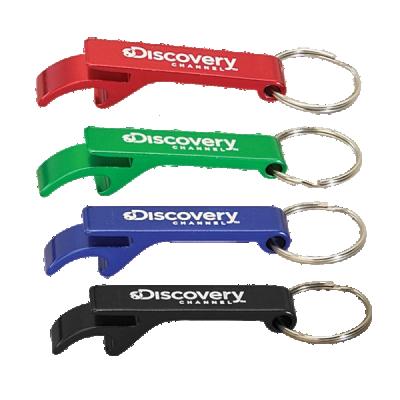 China Viable Promotional Aluminum Key Chain Bottle Opener , Cheap Beer Opener With Key Chain for sale