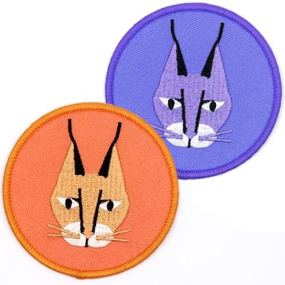 China Other Cheap No Min DIY Design 3D Embroidery Custom Chenille Patches Self Adhesive Embroidered Badges Patch for sale