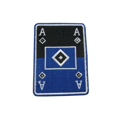 China Other Hot Selling Embroidery Patches Full Back Size Custom Logo Embroidery Patches For Clothing Applique for sale